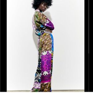 Zara Patchwork Printed Pant and Top Set